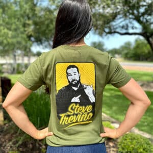 Steve Treviño Unisex T Shirt Green Back
